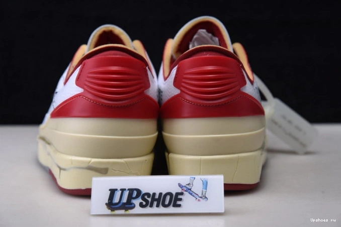2 Low Air Red DJ4375-106 White Jordan O-W Retro SP 0814
